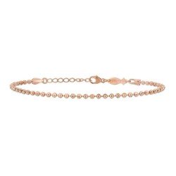 Bracciale Catenella a Pallini Oro Rosa