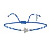 Bracciale Filo Sottile blu con Stella Piccola Argento