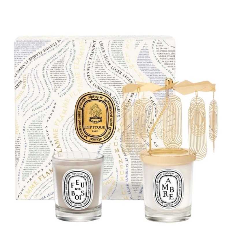 Cofanetto Carrousel + Mini Candele Ambre & Feu de Bois 70g